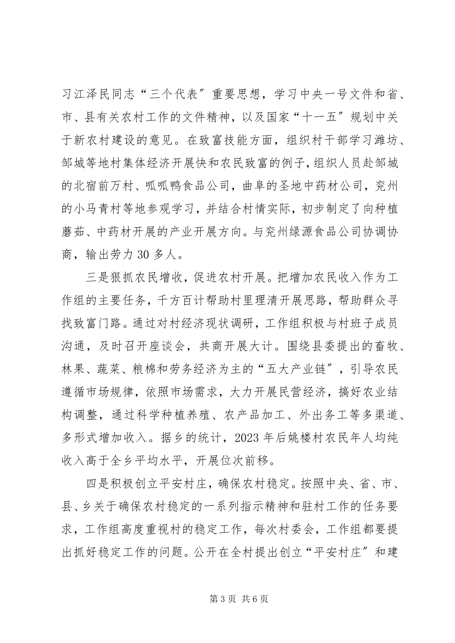 2023年市民营委驻村工作总结.docx_第3页