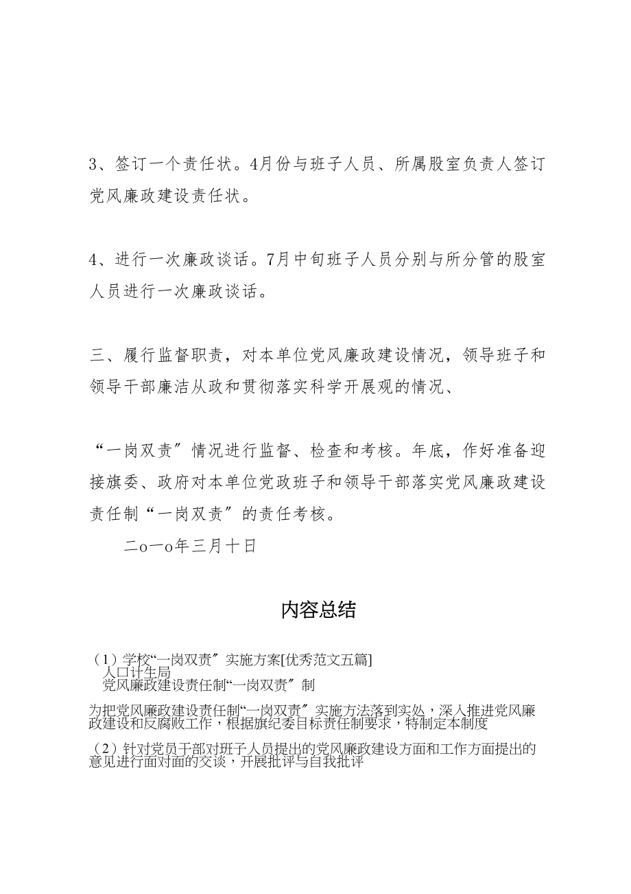 2023年学校一岗双责实施方案优秀范文五篇 4.doc_第2页