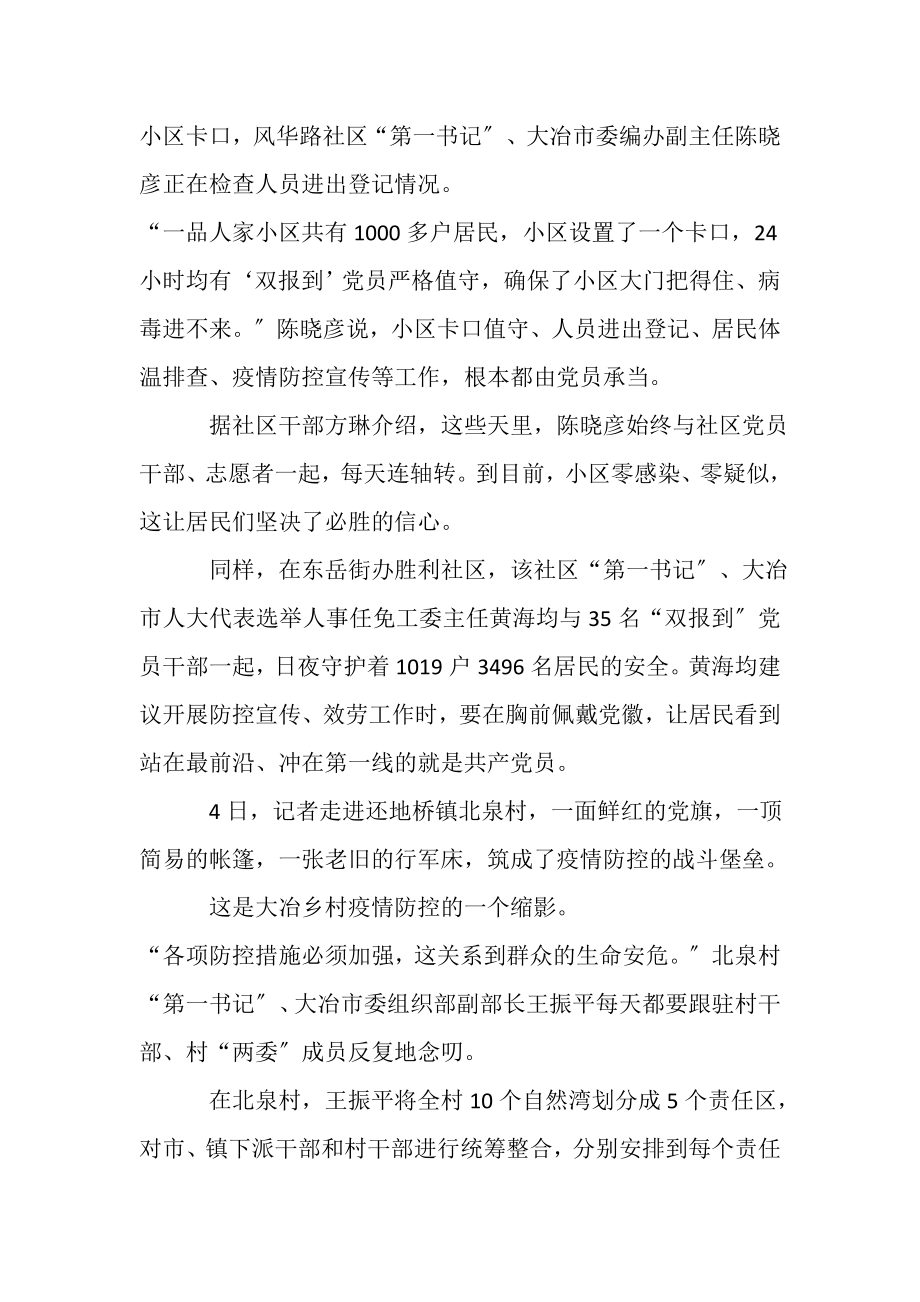 2023年第一书记下沉一线疫情防控先进事迹材料.doc_第2页