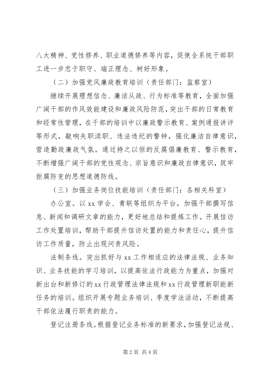 2023年机关职工培训工作计划.docx_第2页