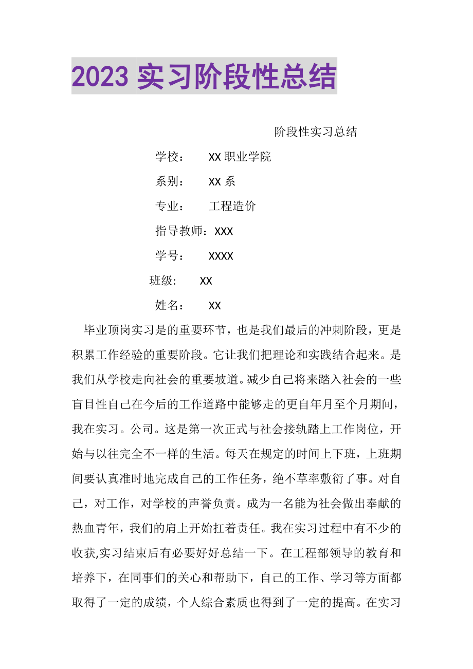 2023年实习阶段性总结.doc_第1页