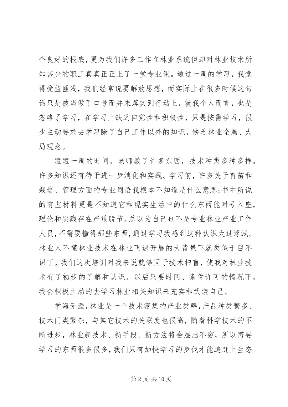 2023年林业培训心得体会.docx_第2页