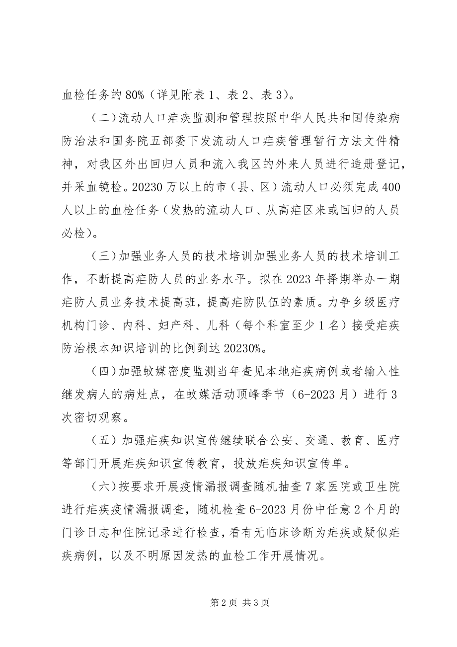 2023年卫计局疟疾防治工作计划.docx_第2页