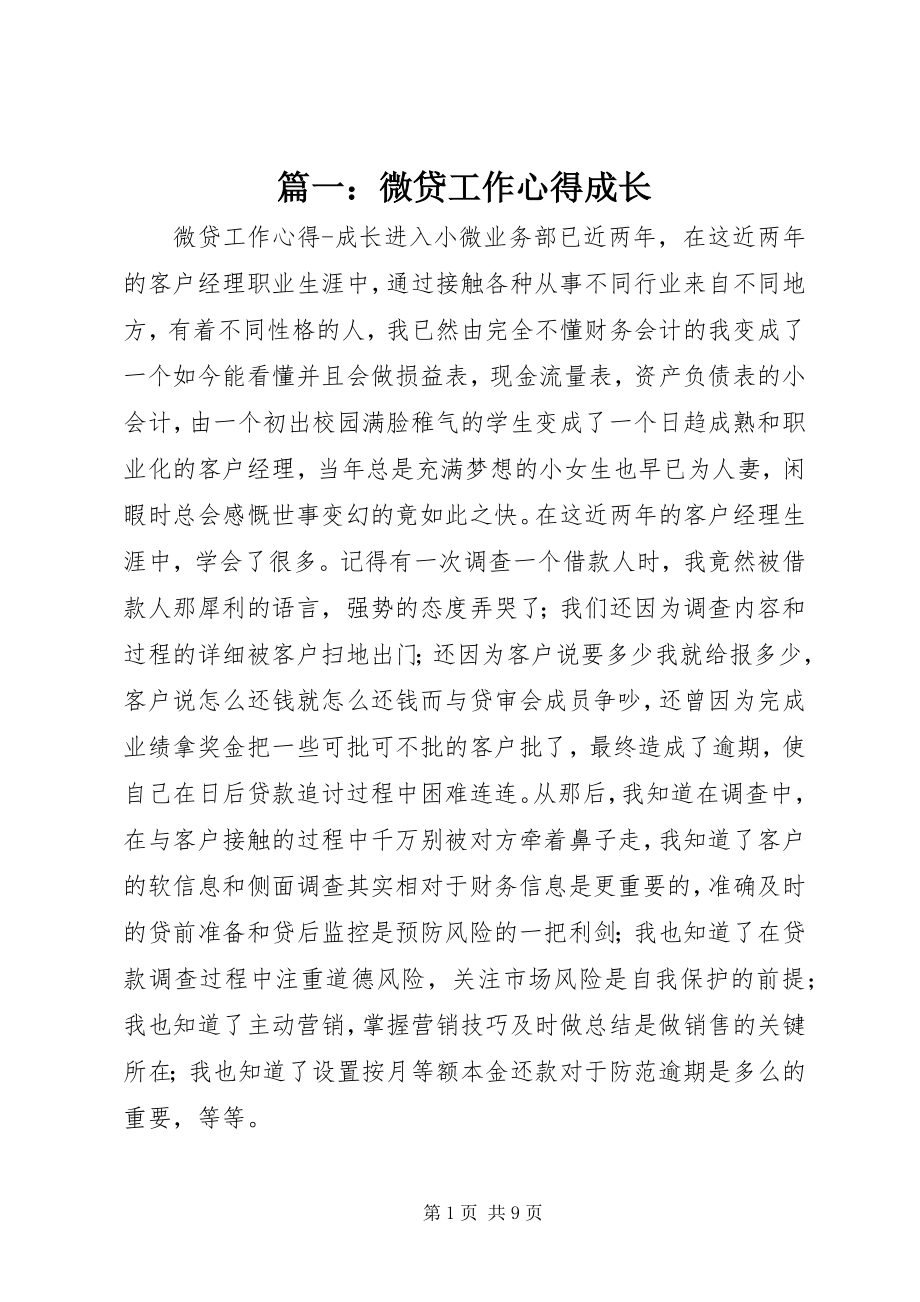 2023年微贷工作心得成长.docx_第1页