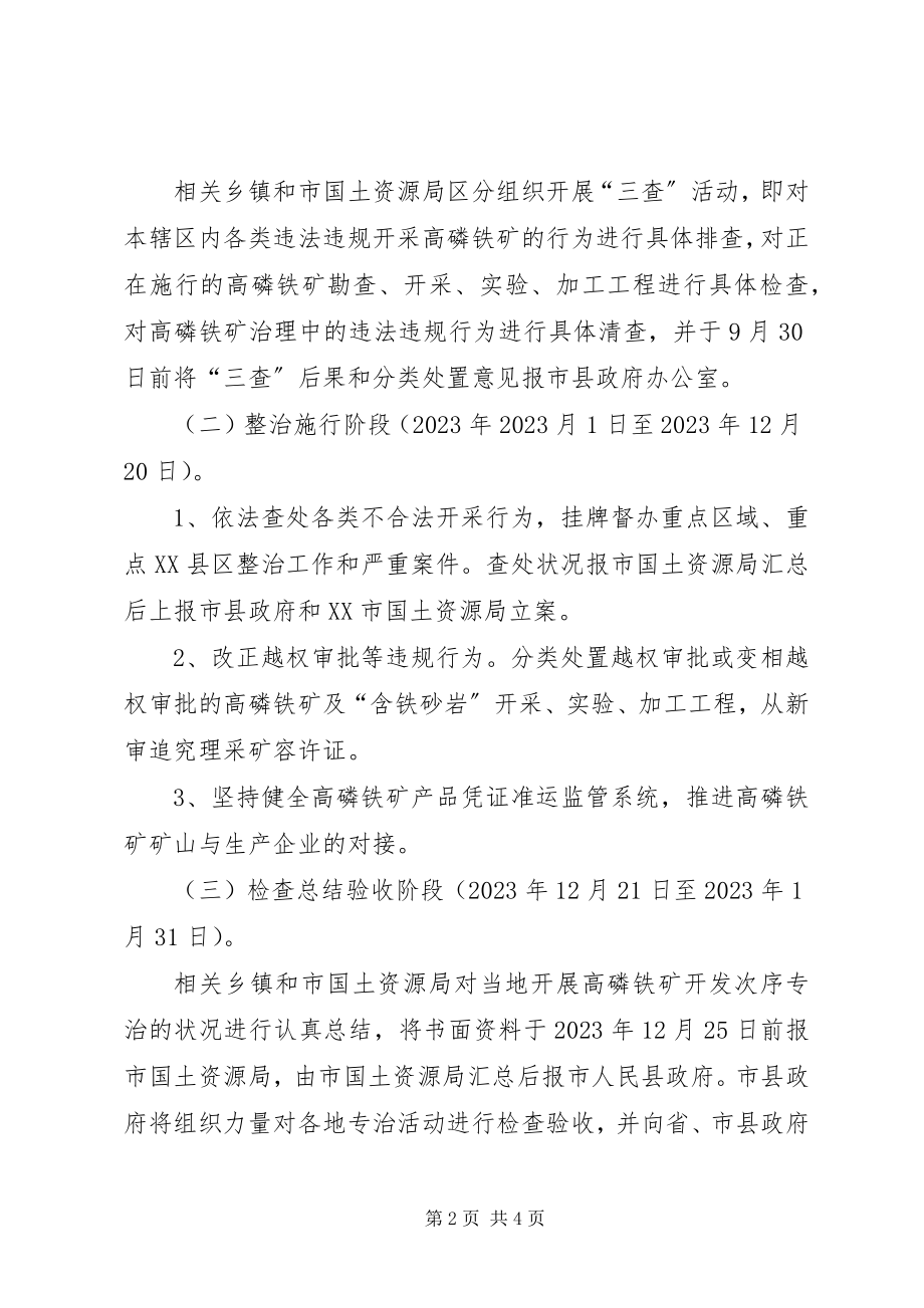 2023年高磷铁矿开发秩序治理方案.docx_第2页