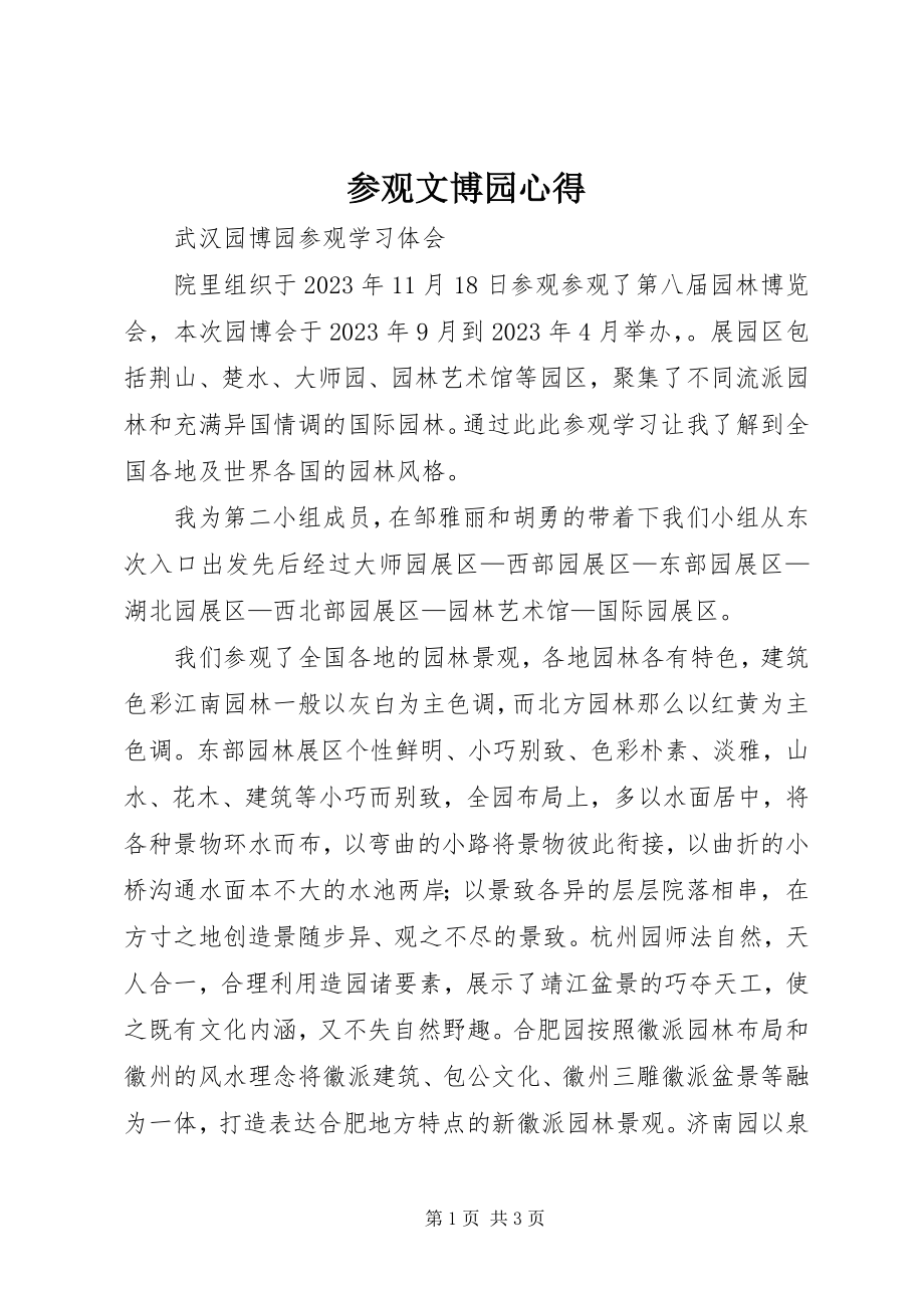 2023年参观文博园心得新编.docx_第1页