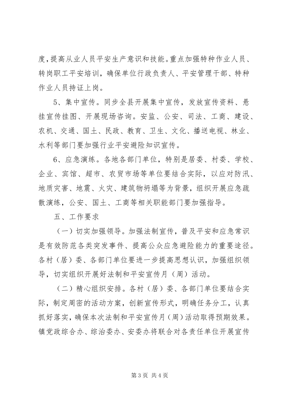 2023年乡镇法制和安全生产宣传月活动实施方案.docx_第3页