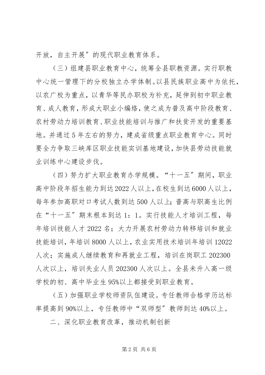 2023年县职业教育发展工作意见.docx_第2页