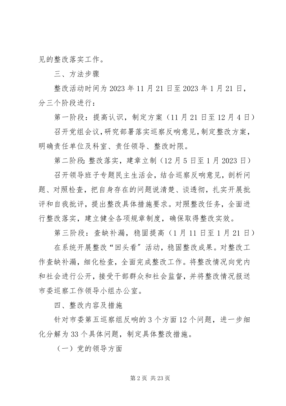 2023年供销社党组落实市委第五巡察组反馈意见整改方案.docx_第2页