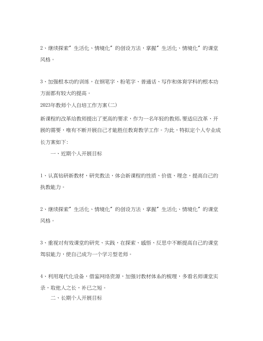 2023年教师个人自培工作计划.docx_第3页