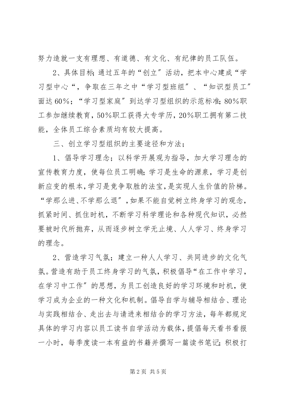 2023年调度通信中心党支部创建学习型组织方案.docx_第2页