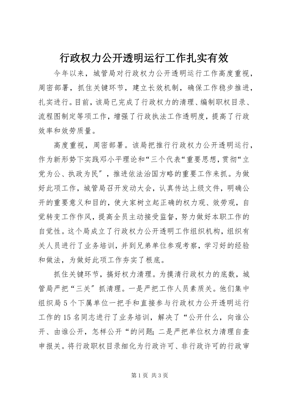 2023年行政权力公开透明运行工作扎实有效.docx_第1页