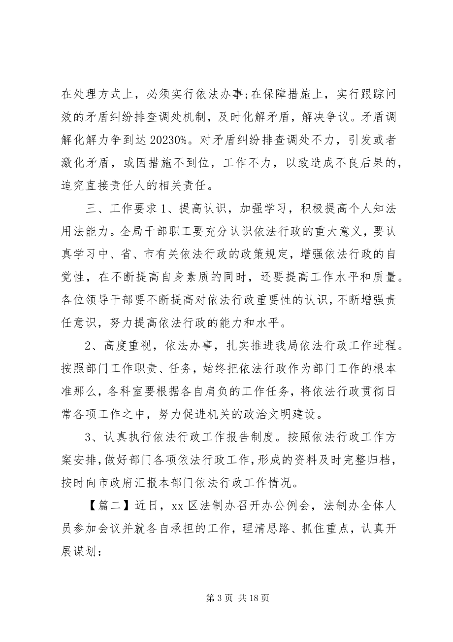 2023年依法行政工作计划6篇.docx_第3页