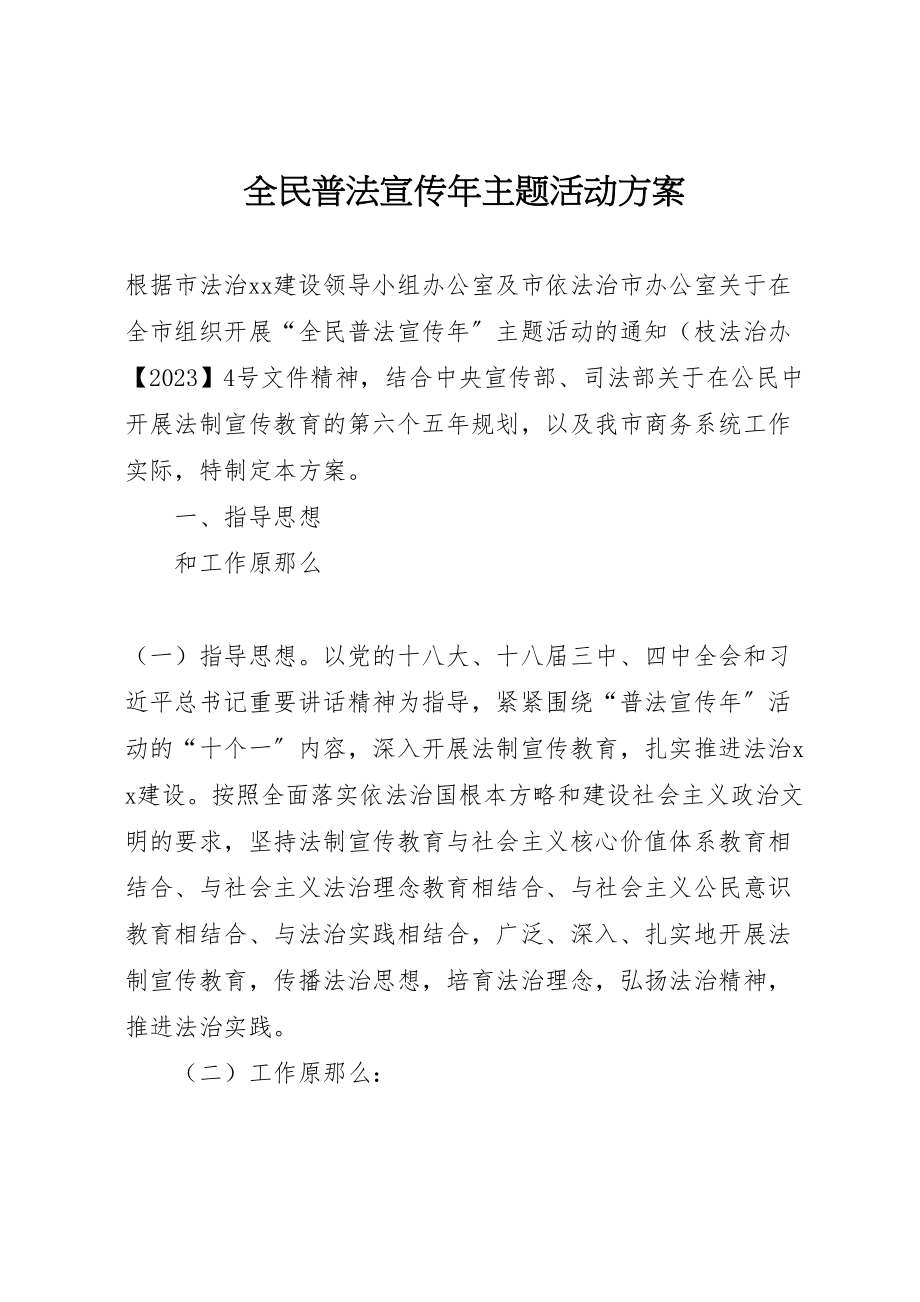 2023年全民普法宣传年主题活动方案.doc_第1页