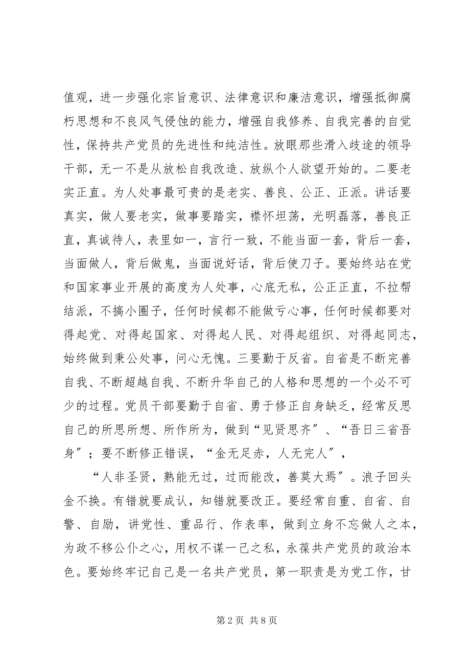 2023年三严三实第三专题学习研讨会讲话稿.docx_第2页