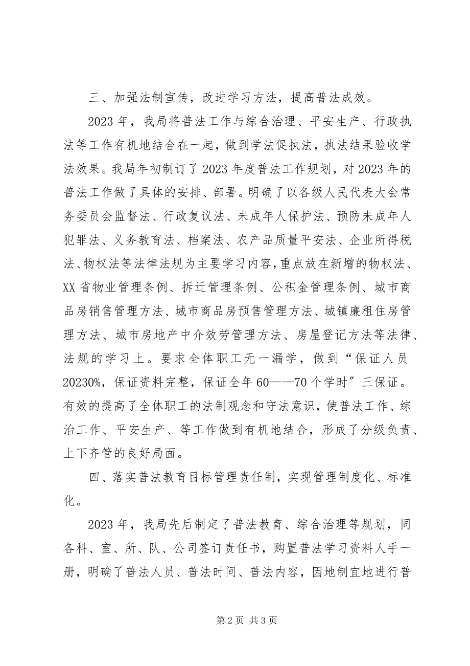 2023年房管局年度普法的工作总结.docx_第2页