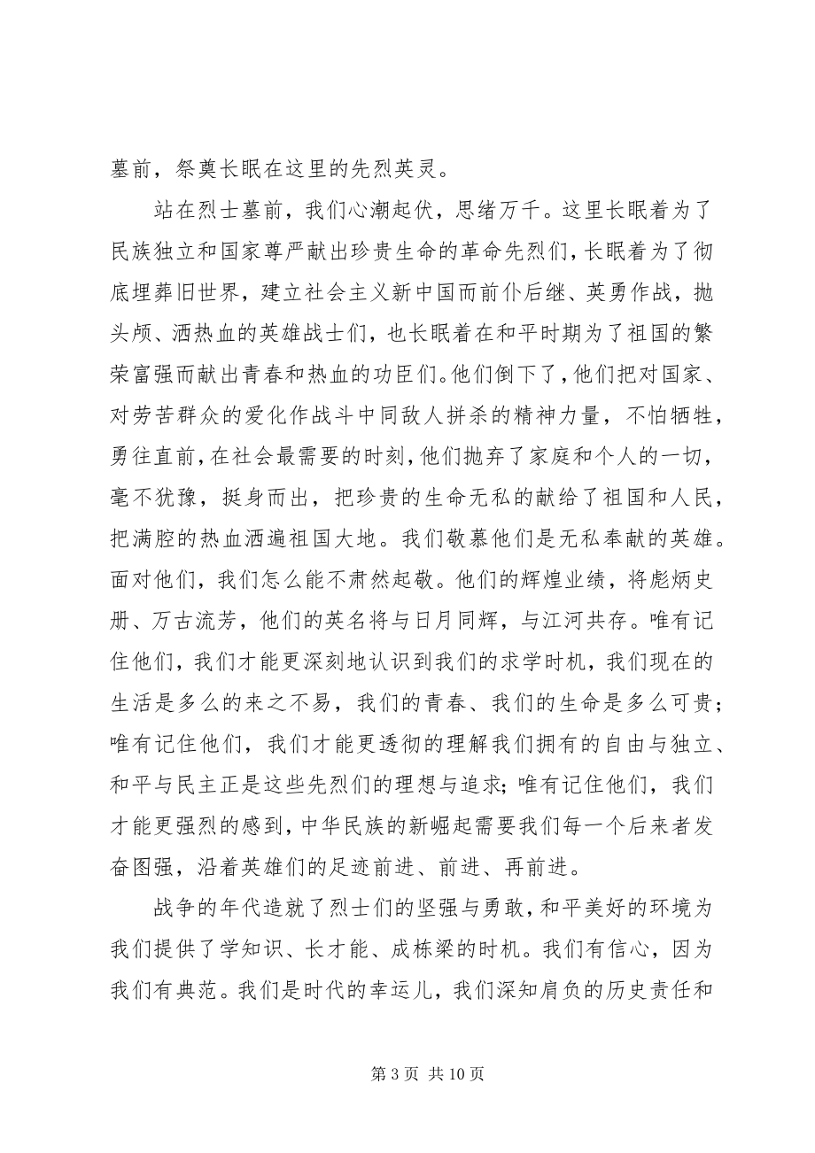 2023年清明节纪念烈士活动总结.docx_第3页