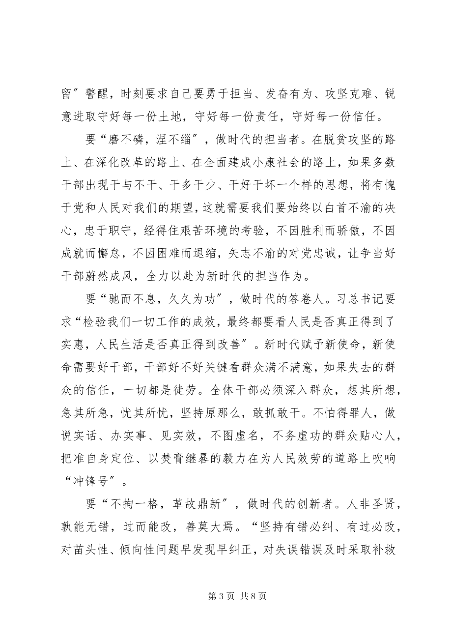 2023年学习激励广大干部新时代新担当新作为意见心得篇.docx_第3页