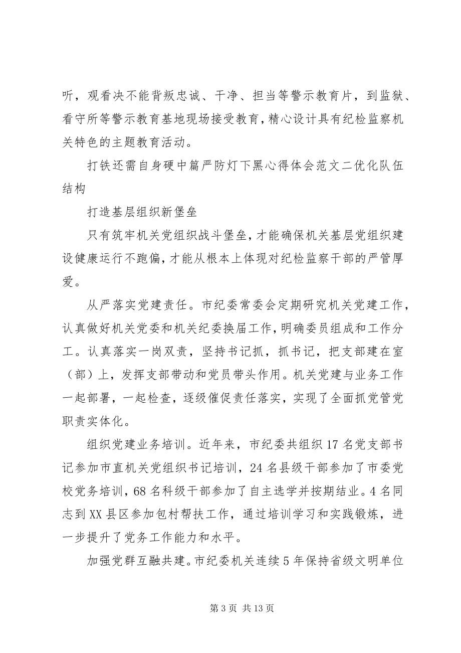 2023年《打铁还需自身硬》中篇《严防灯下黑》心得体会.docx_第3页