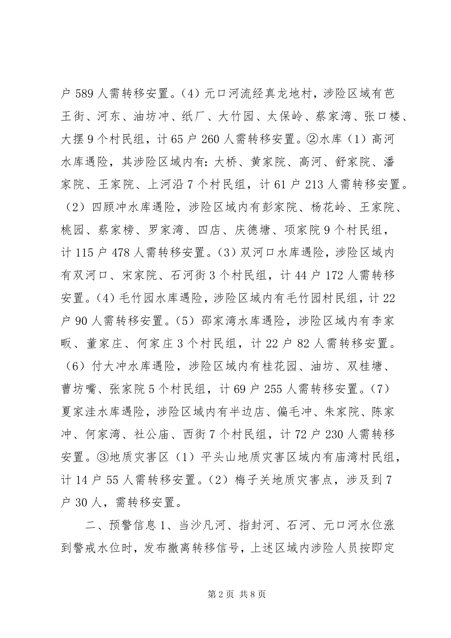 2023年乡镇防汛救灾应急预案.docx_第2页