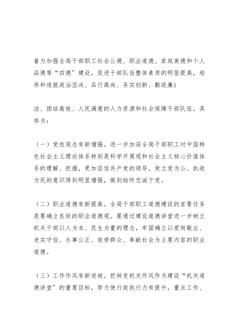 2023年县区人力资源和社会保障局机关道德讲堂建设方案.doc_第2页