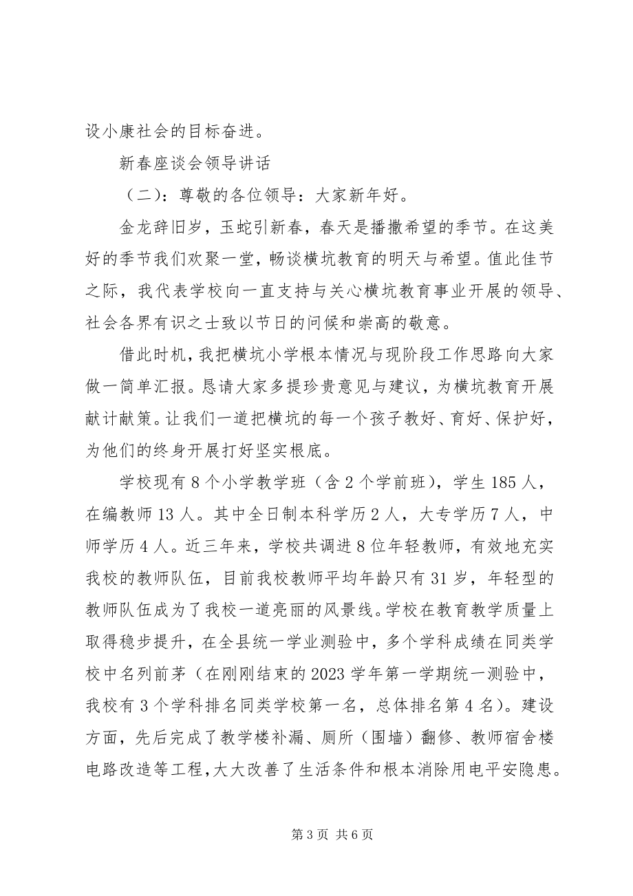 2023年新春座谈会领导致辞稿.docx_第3页