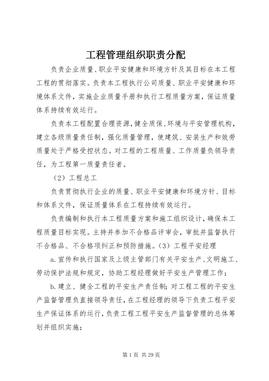 2023年项目管理组织职责分配.docx_第1页