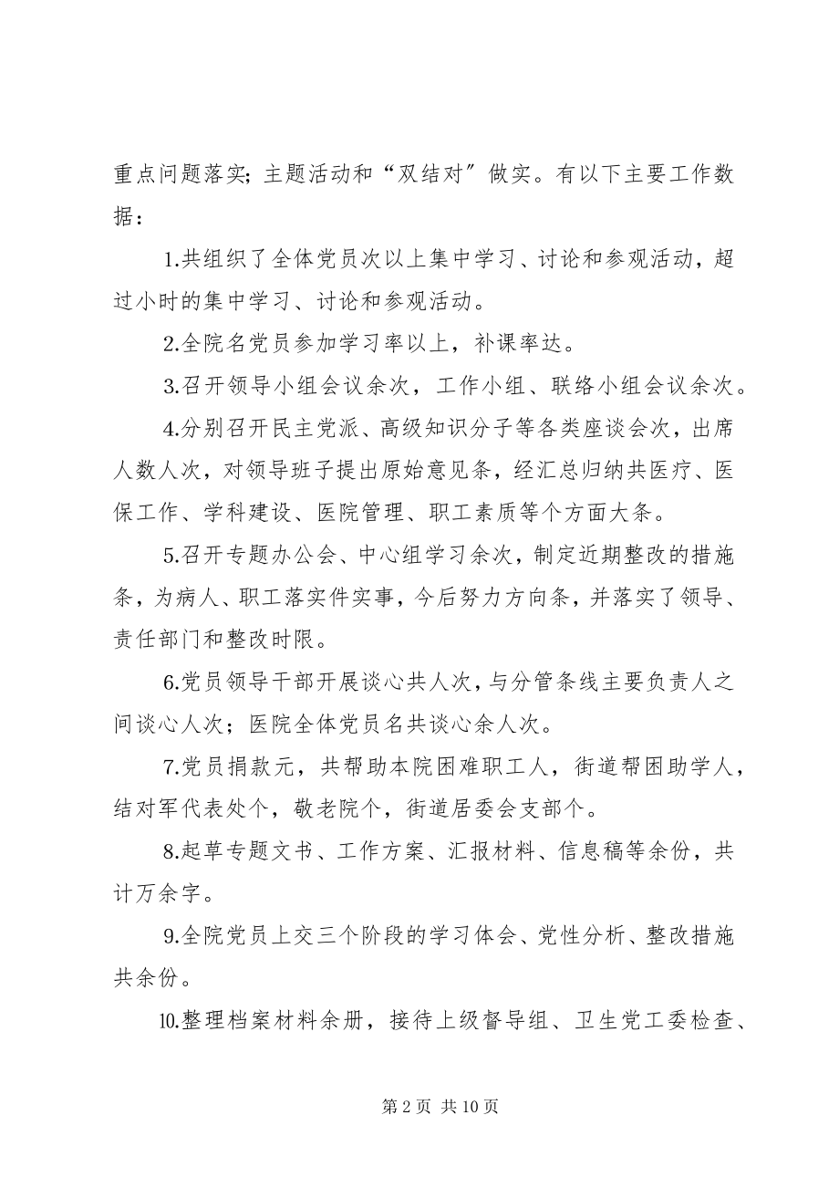 2023年医院党委办公室工作总结暨明年工作计划.docx_第2页