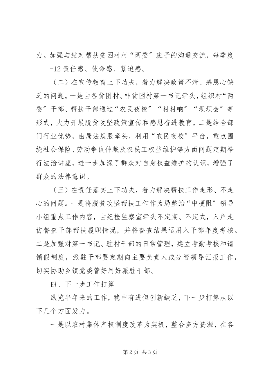 2023年帮扶单位脱贫攻坚半年工作总结新编.docx_第2页