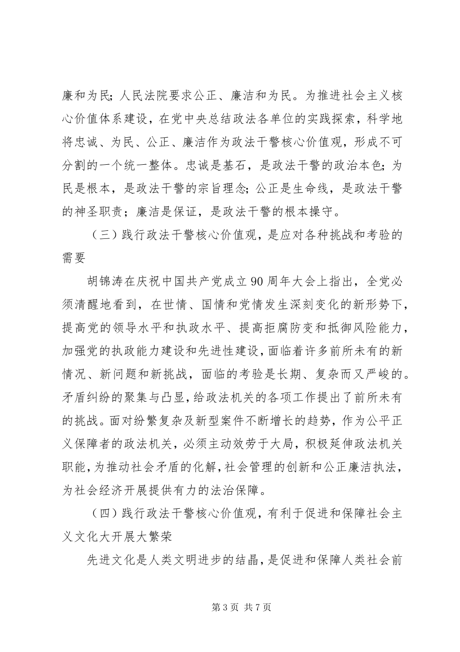 2023年县政法干警核心价值观意义.docx_第3页