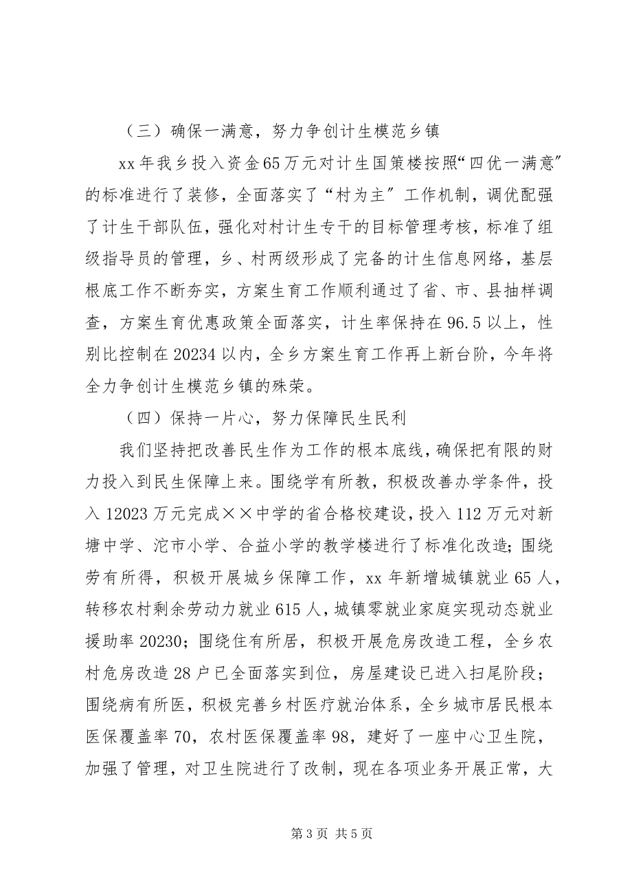 2023年乡镇工作总结及工作规划总结.docx_第3页