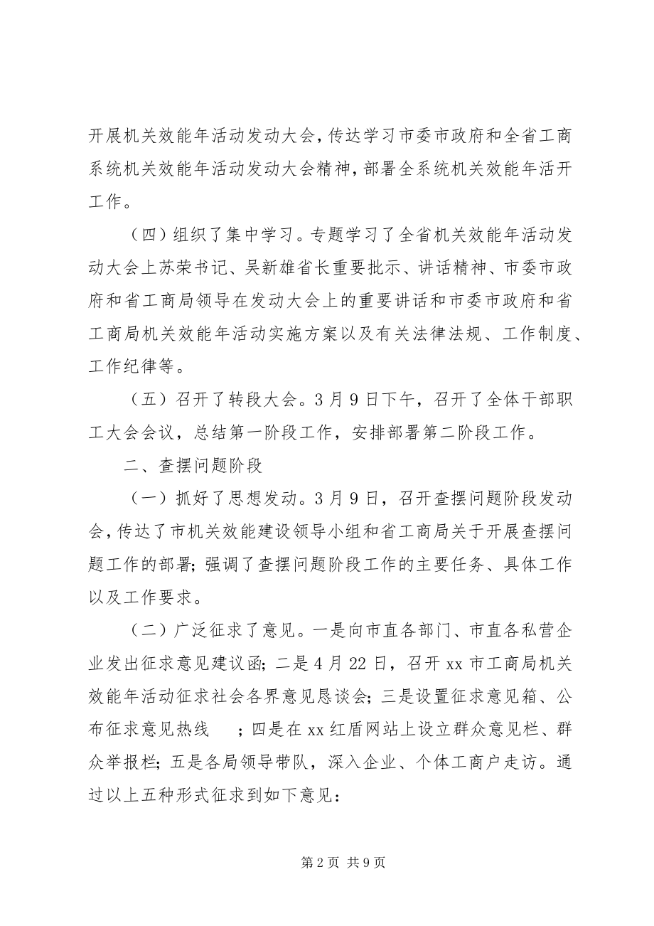 2023年工商局上半年机关效能年工作总结.docx_第2页