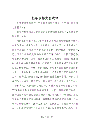 2023年新年表彰大会致辞.docx