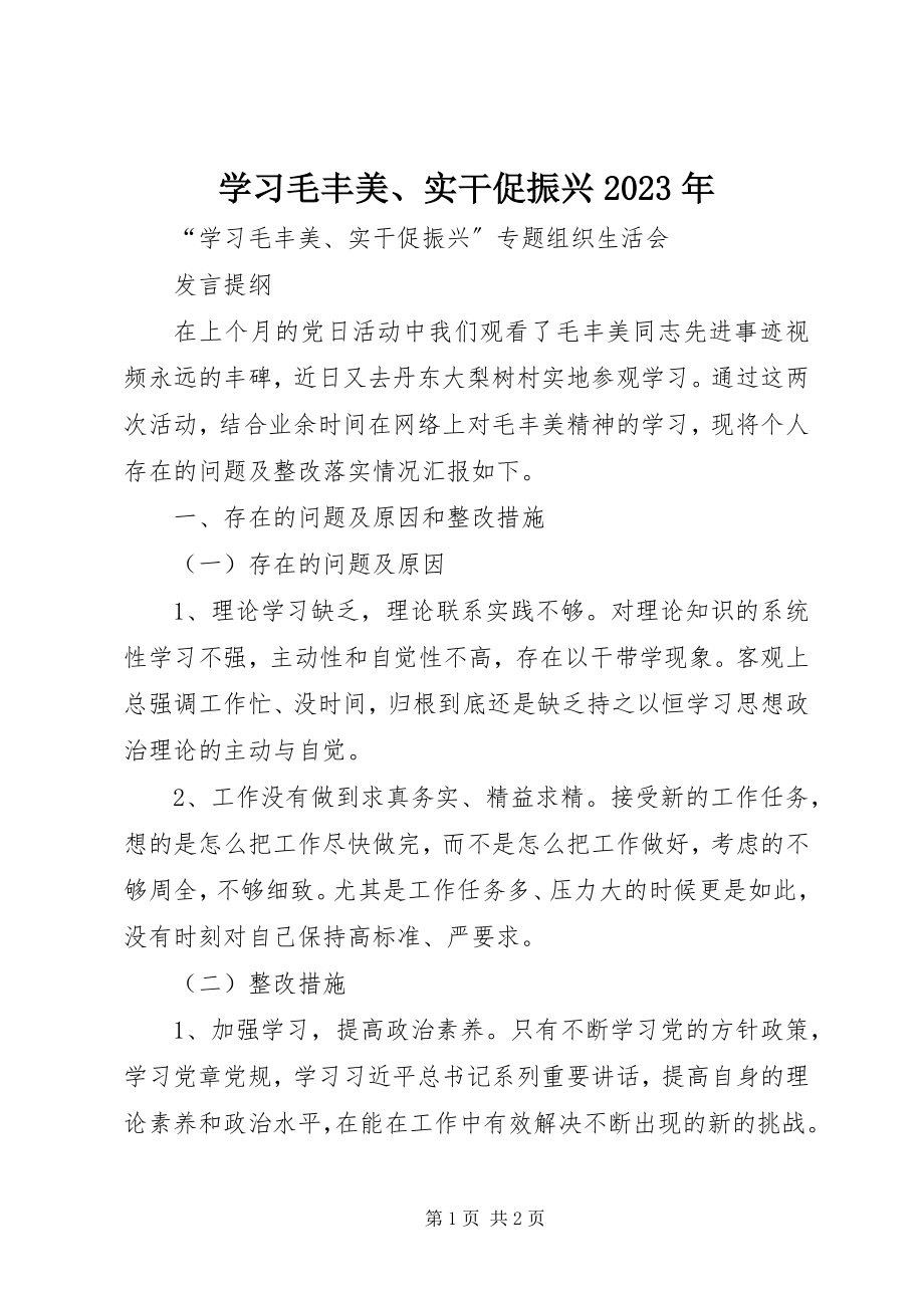 2023年学习毛丰美实干促振兴3.docx_第1页