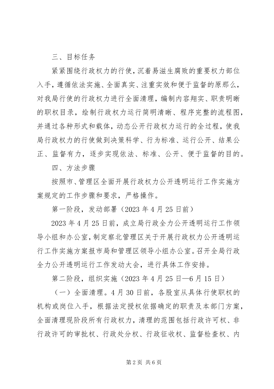 2023年财政局关于开展行政权力公开透明运行工作的实施方案.docx_第2页