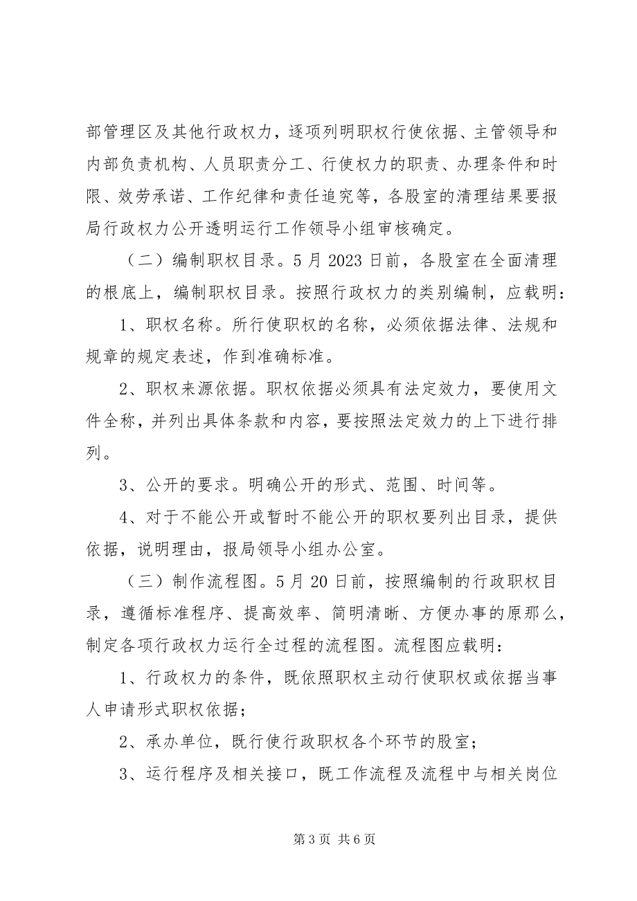 2023年财政局关于开展行政权力公开透明运行工作的实施方案.docx_第3页