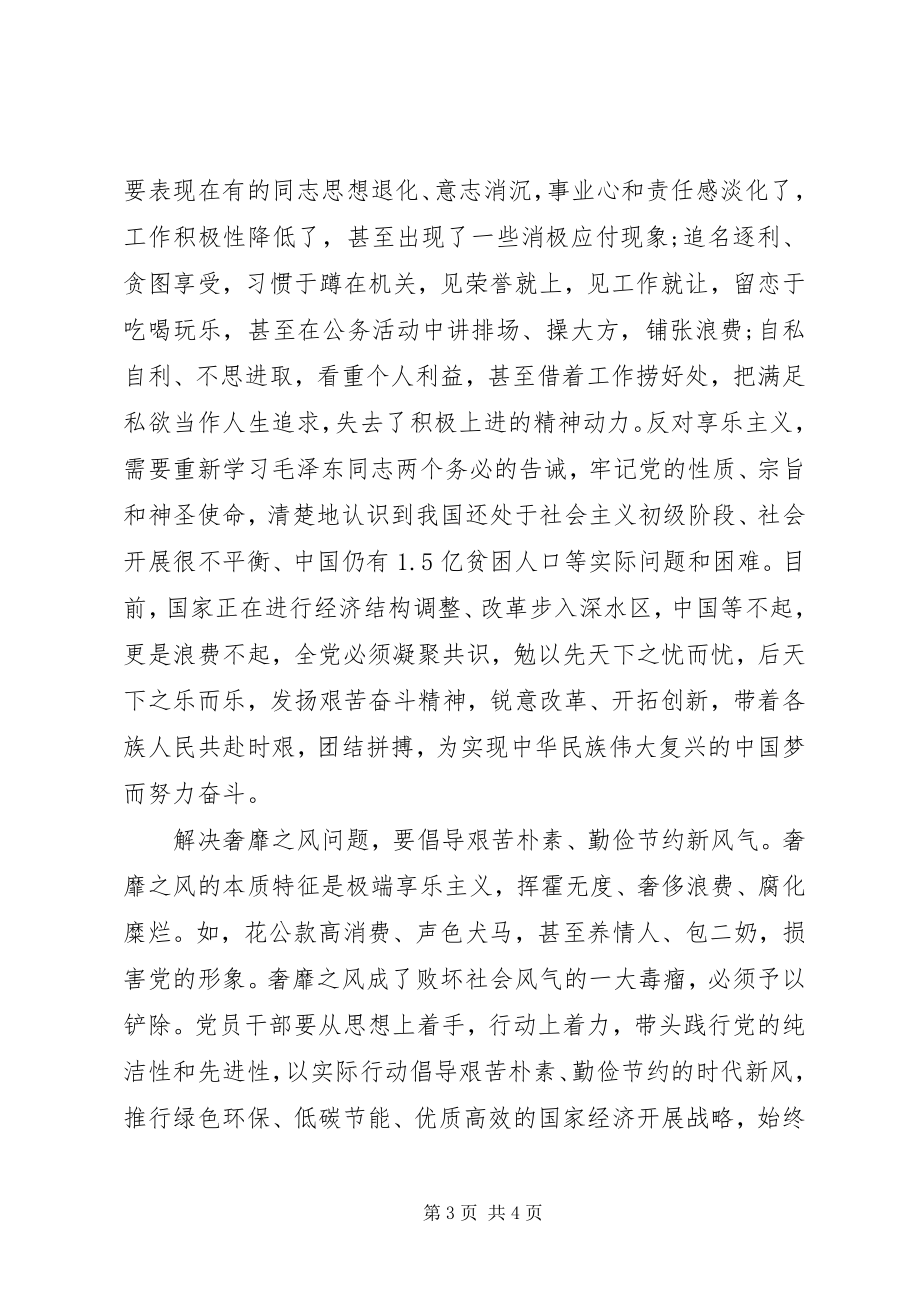 2023年四风问题学习心得体会.docx_第3页