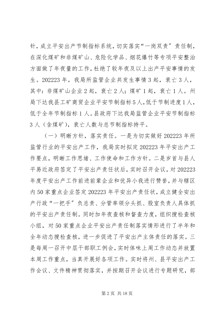 2023年安监局监察工作总结新编.docx_第2页