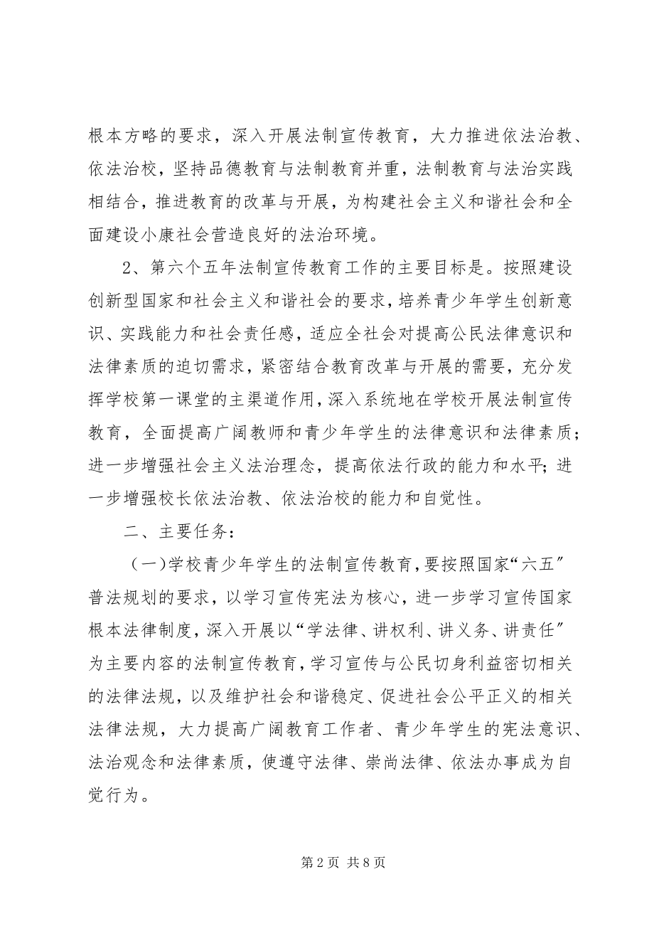 2023年中学六五普法工作规划.docx_第2页