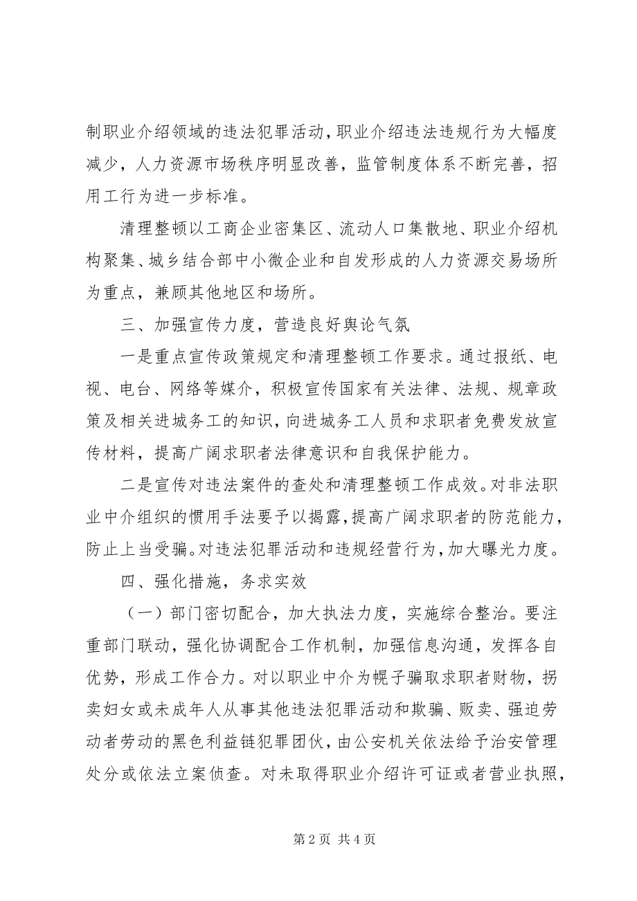 2023年区人保局人力资源市场秩序整顿方案.docx_第2页