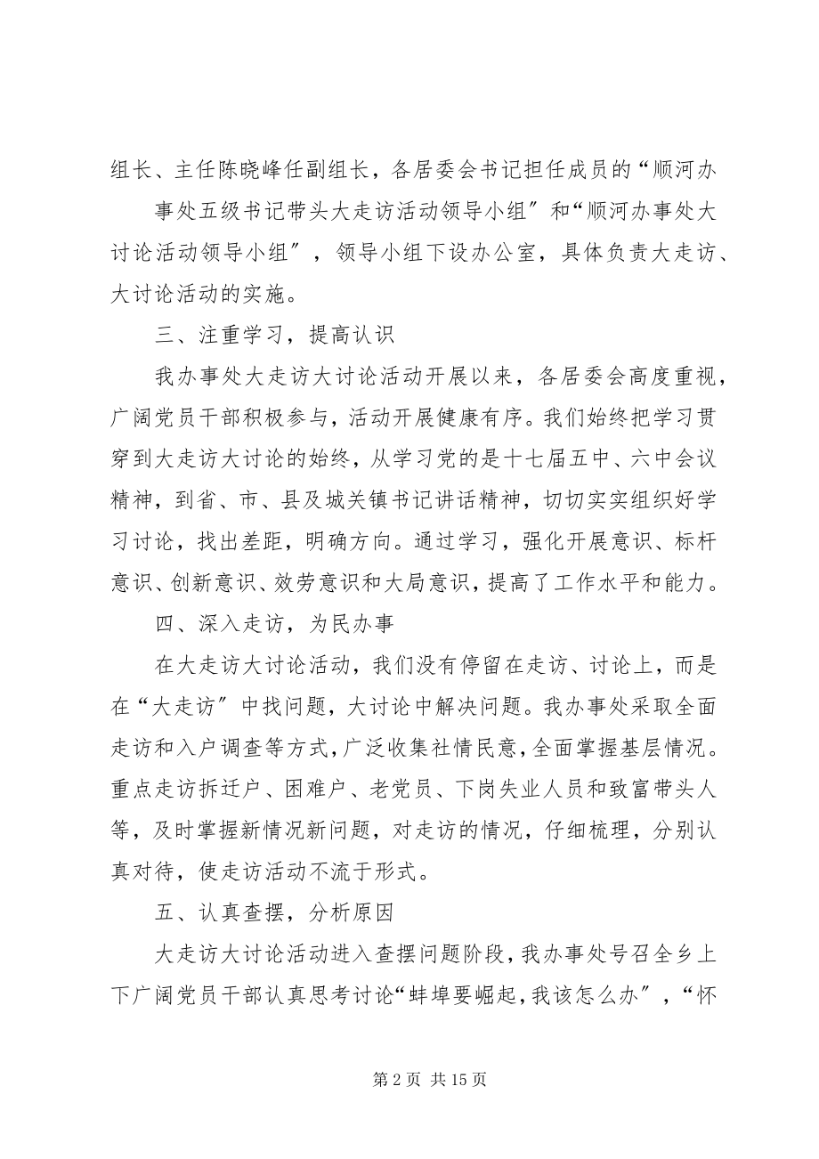 2023年顺河办事处大走访大讨论活动查摆问题阶段总结.docx_第2页