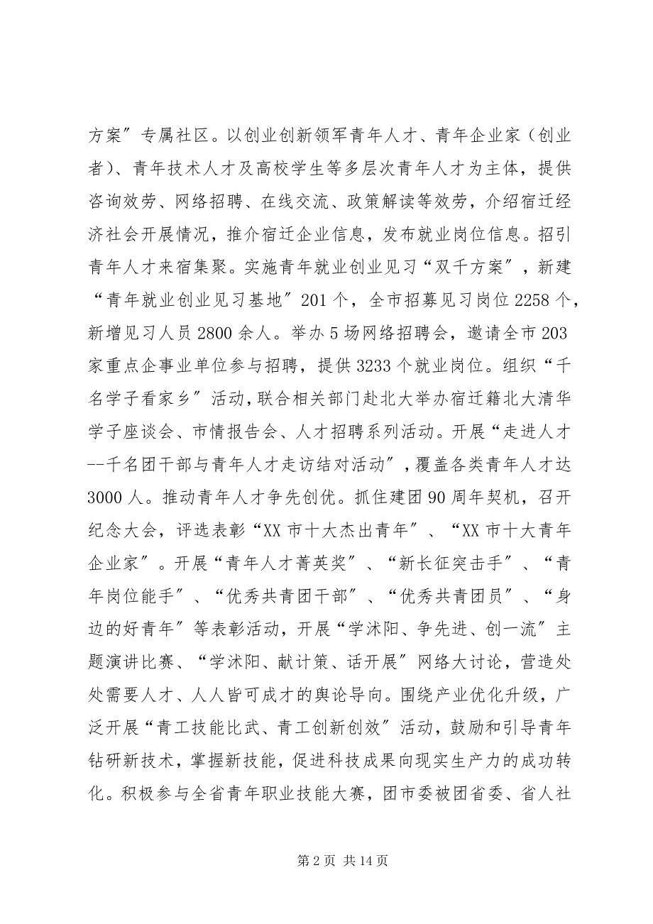 2023年团市委常委会年度工作总结.docx_第2页