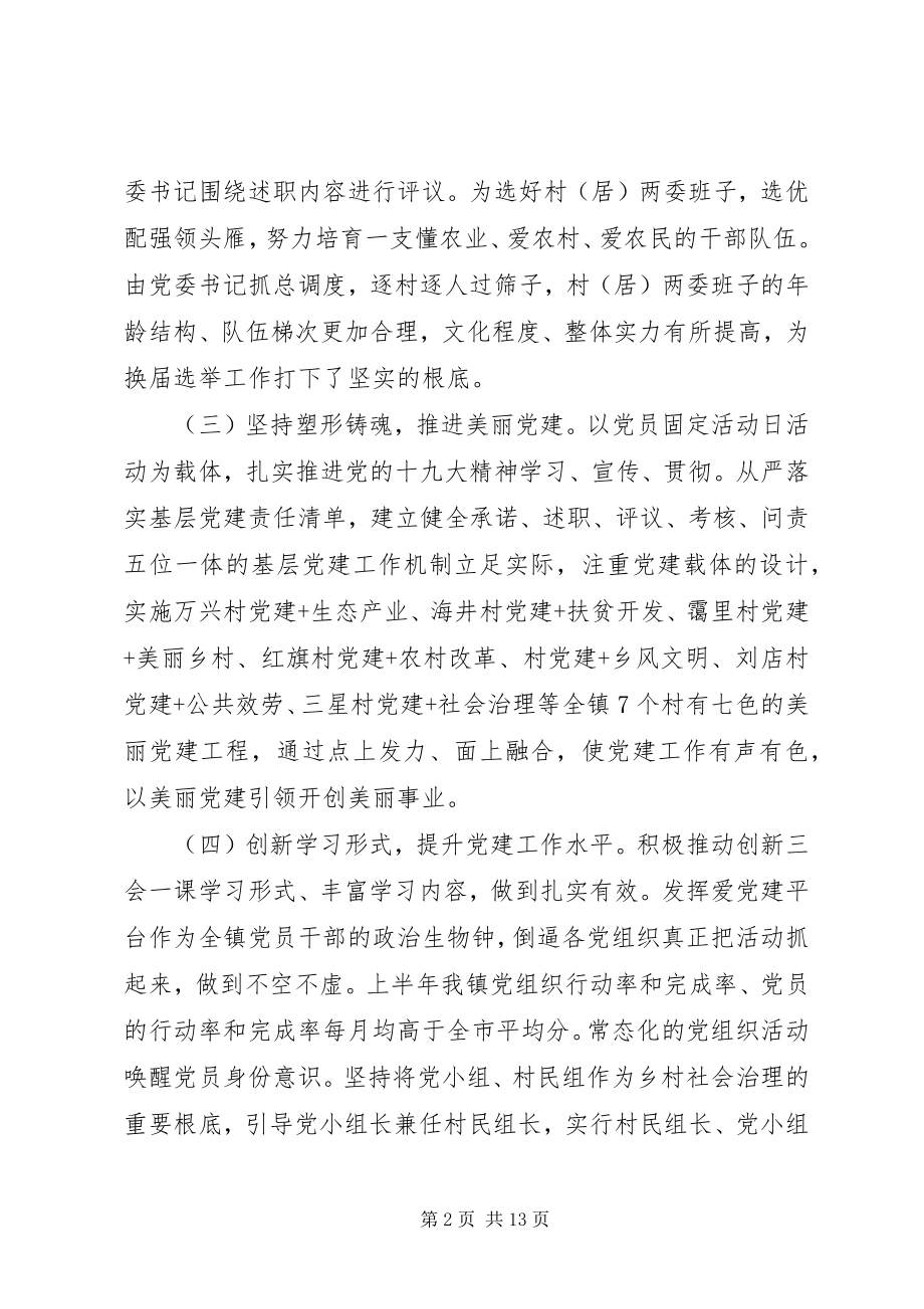 2023年乡镇上半年党建工作总结及下半年计划.docx_第2页