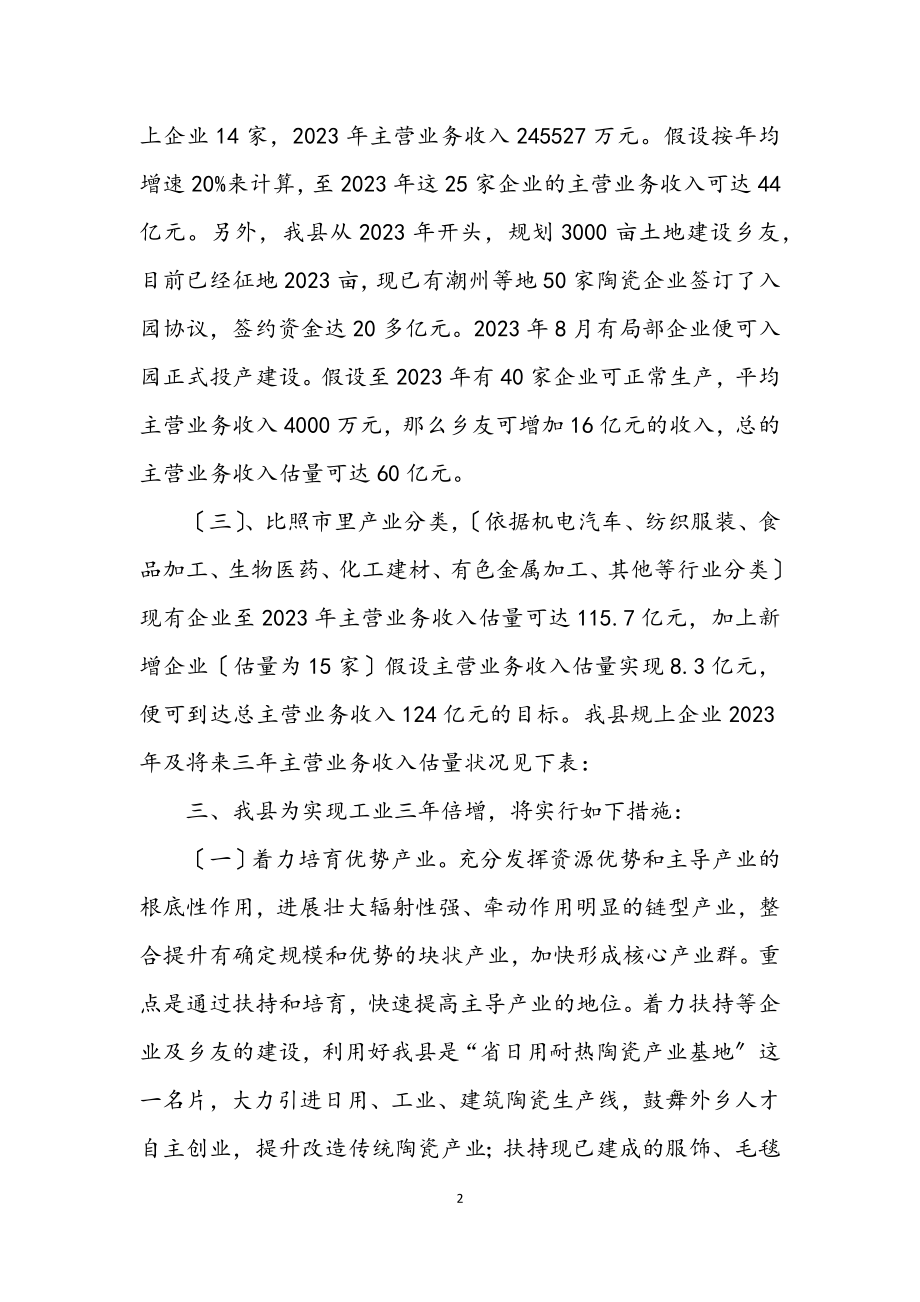 2023年工业发展调研汇报材料.docx_第2页