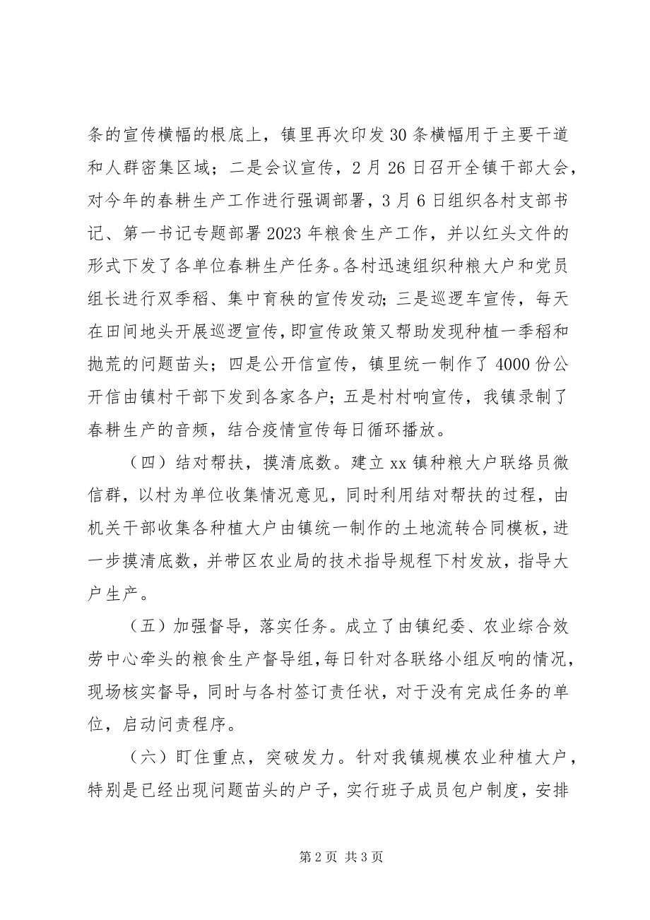 2023年乡镇春耕生产工作情况汇报.docx_第2页