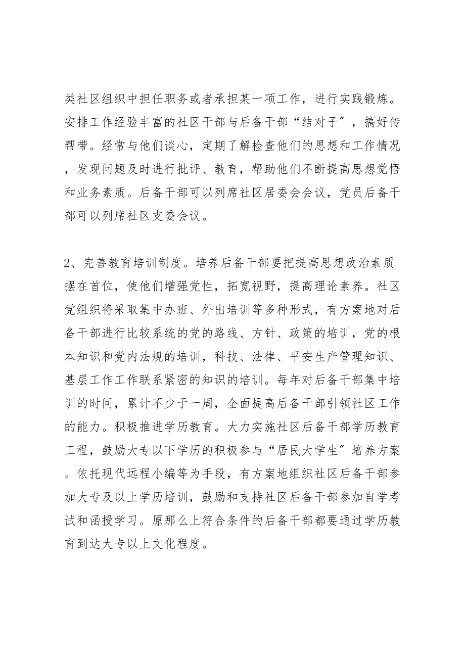 2023年社区后备干部培养方案.doc_第2页