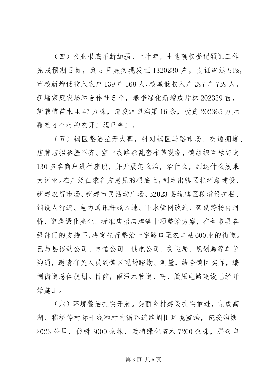 2023年乡镇政府上半年工作总结和下半年工作计划2.docx_第3页