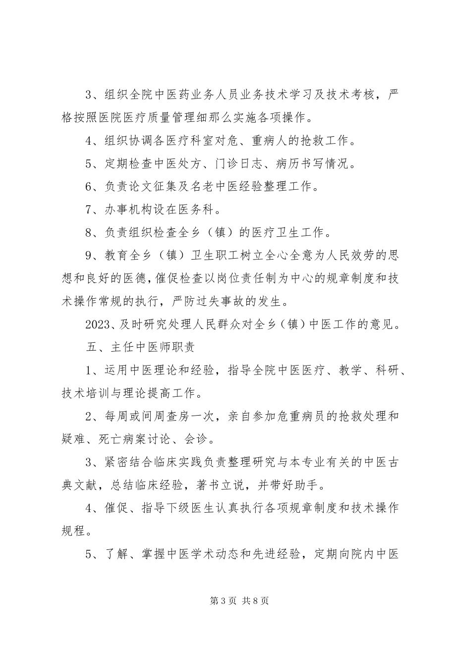 2023年乡镇卫生院中医药人员职责.docx_第3页