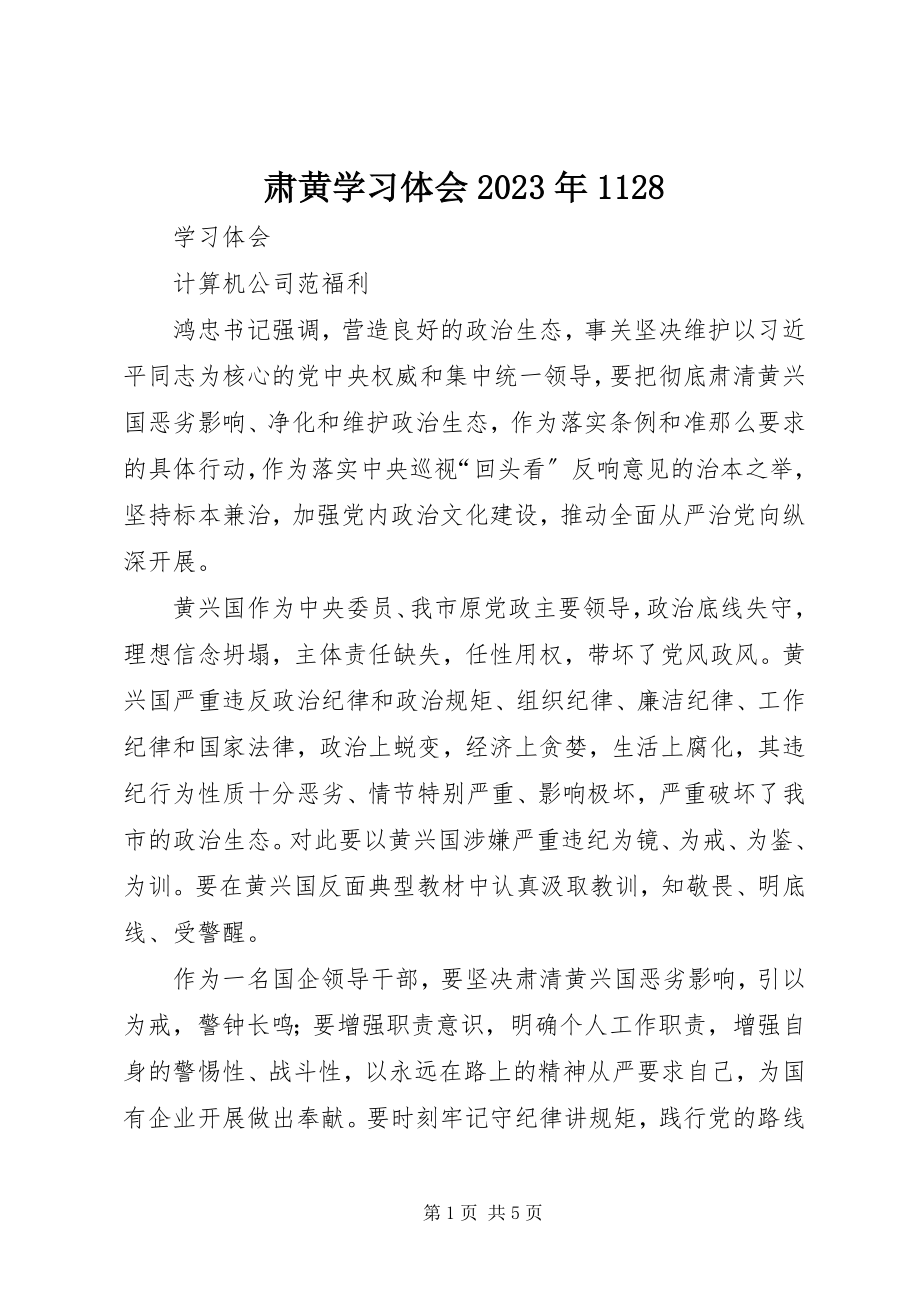 2023年肃黄学习体会1128.docx_第1页