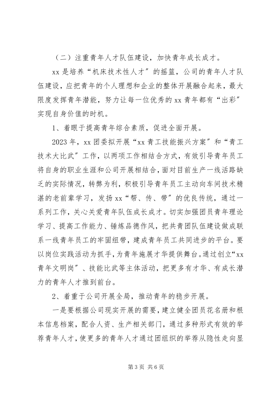 2023年公司团委的工作计划.docx_第3页